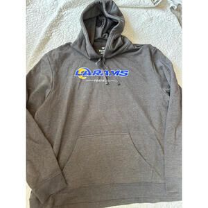 LA Rams Fanatics Football‎ Men's Hoodie Gray Size XXXL